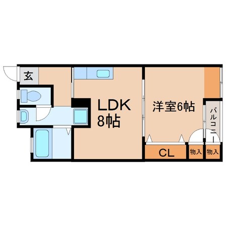 久寿川駅 徒歩3分 3階の物件間取画像